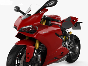 Ducati 1199 Panigale 2012 3D模型杜卡迪摩托车模型机车