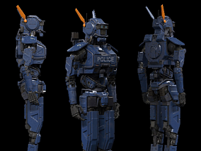 警察机器人 未来警察 科幻的 科幻战警 机甲
