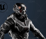 科幻 电子人 机器人 赛博朋克 未来 盔甲 虚幻引擎