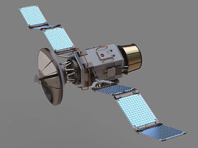 太空船 卫星 天文学 科幻风格 CG模型