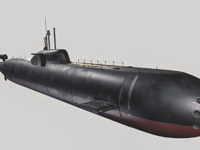 核动力潜艇 PBR 写实风格 CG模型