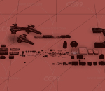 UE4/UE5 异星荒漠 外星球基地 赛博朋克 飞船要塞 科幻 未来 建筑