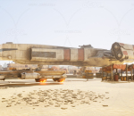 UE4/UE5 异星荒漠 外星球基地 赛博朋克 飞船要塞 科幻 未来 建筑
