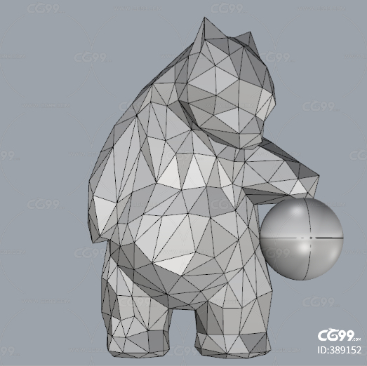 雕刻熊 熊大雕塑ip设计