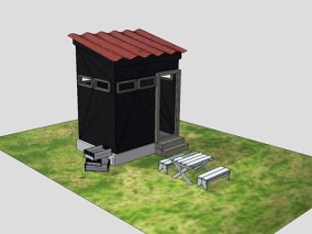 户外小屋 卡通 动画 游戏 建筑 场景部件 场景资源