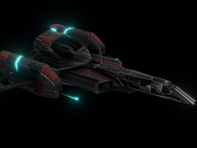 C4D+ fbx--科幻飞船 战舰 星际飞船