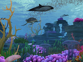 海底世界 海洋 生态 生物 场景 海鱼 深海鱼