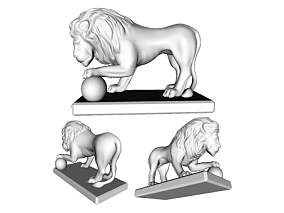 狮子3D模型（打印）