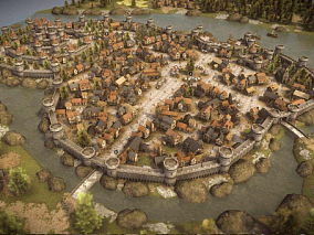 中世纪村镇3d模型