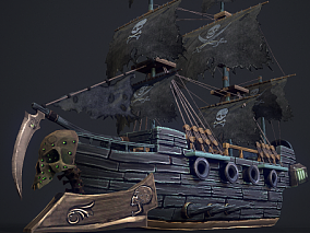 海盗船cg模型