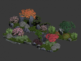 超写实景观树3d模型