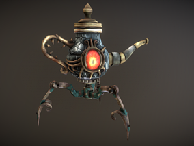恶魔茶壶幻想生物3d模型
