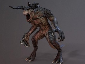 怪兽恶魔3d模型
