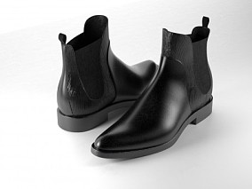 写实皮靴3d模型