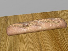 食物面包3D模型