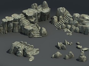 岩石台阶cg模型