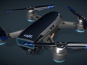 次世代PBR 小精灵 大疆 小米 玩具民用小型无人机 3d模型