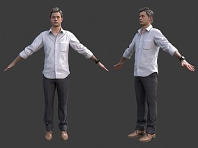 西装男  衬衣男  商务男   男 3D模型