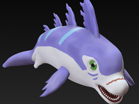 海豚兽 3d模型