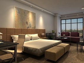 写实休闲起居室室内3D空间模型
