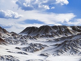 山脉雪山场景3D模型