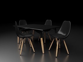 室内 餐桌椅 家具 3d模型