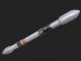 美国航天运载现代火箭 神州飞船 运输工具 飞行装置 3d模型