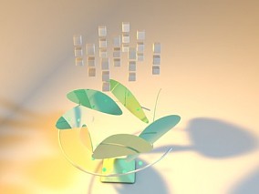 植物 创意模型 3d模型