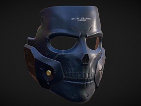 骷髅面具CG模型