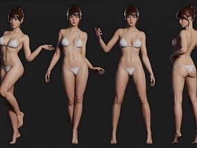 美女 3d模型