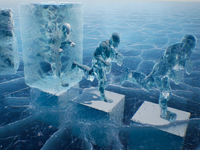 冰  场景 3d模型