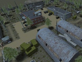 unity 模型组合包 监狱 军事基地 秘密基地 房屋 建筑 场景 3d模型