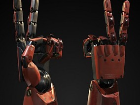PBR-科幻机械手臂 3d模型