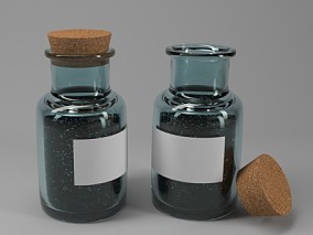 木塞瓶子 药瓶子 生物药 塑料瓶，药剂，医疗，药品，药物装药瓶子 写实药瓶 化学瓶子