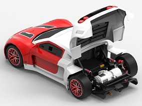 电动小汽车3D模型