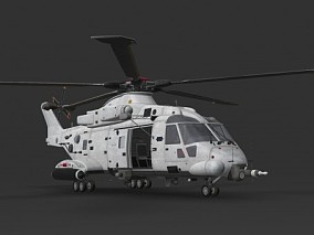 战斗直升机3D模型