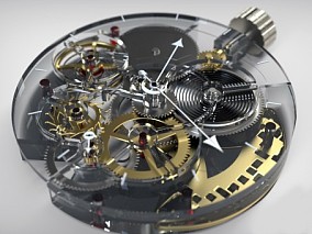 手表机械齿轮3D模型