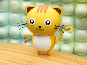 猫 黄猫 家猫 橘子猫 桔猫 可爱 形象 山猫 野猫 小花猫 写实猫 小猫咪 3D模型