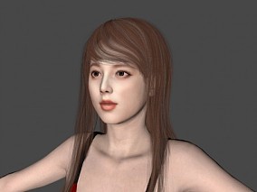 多种文件格式 美女 写实女孩 真实性感女人 带绑定 面部姿态变形 明星脸 3d模型