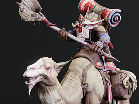 骆驼骑手 骆驼 商队 老人骑士 3d模型