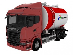 卡车 运输车 油罐车 货车 重型卡车 3D模型