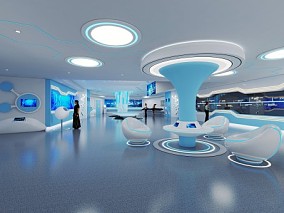 现代科技展厅 现代展厅 3D模型