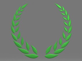 橄榄枝 草环 头饰 美陈 装饰 绿色和平橄榄枝 装扮 象征 头戴 3d模型