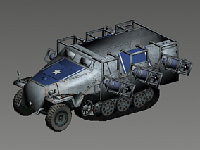 3D模型 坦克 导弹车 攻击车