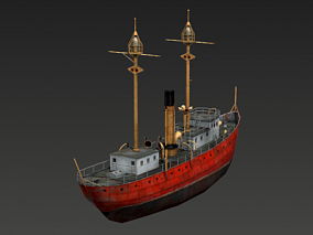 3D模型 次世代 船 小型船 渔船 货运船