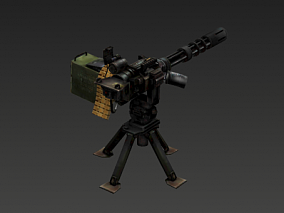 3D模型 次世代 3D模型 机枪 重型枪