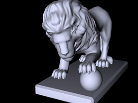 狮子雕像 黄铜狮子 卡通狮子 狮子雕塑 石狮子 狮子摆件 石狮 狮子底座 铜狮