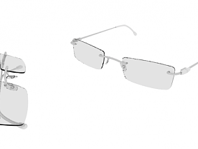 眼镜 墨镜 太阳镜电竞眼镜 时尚眼镜 黑框眼镜 近视眼镜 眼镜框 透镜  3d模型