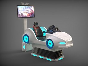 vr汽车   游戏操控设备 黑科技设备 vr体验机 vr汽车  vr驾驶 3d模型