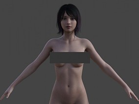 女性感裸模 基础模型 亚洲女性 写实女人